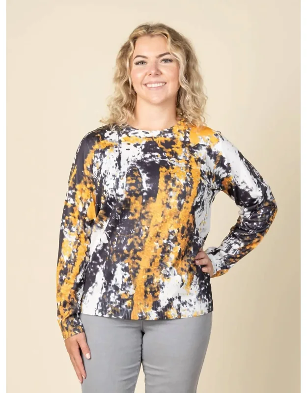 Abstract Printed Sweater