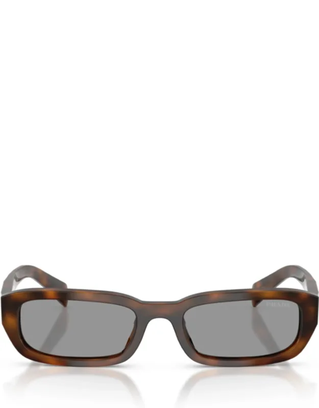 Rectangular Tortoiseshell Acetate Sunglasses