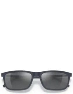 Rectangular Eyeglasses And Sunglasses In Smooth Matte Finish