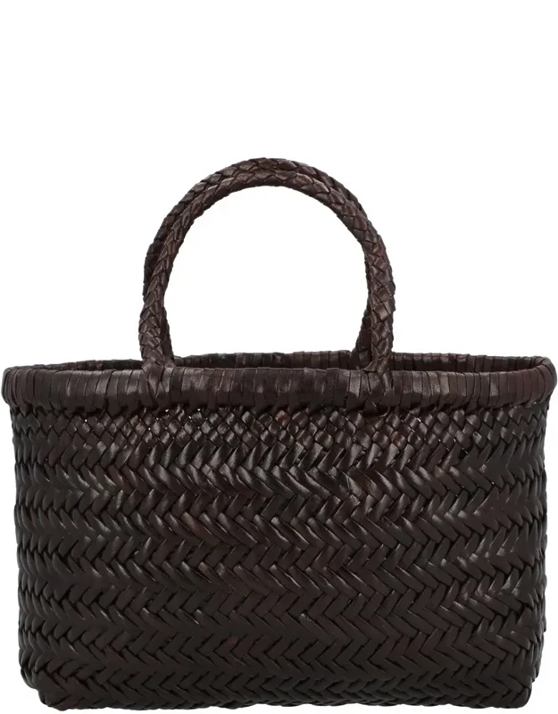 Mini Flat Gora Leather Shoulder Bag
