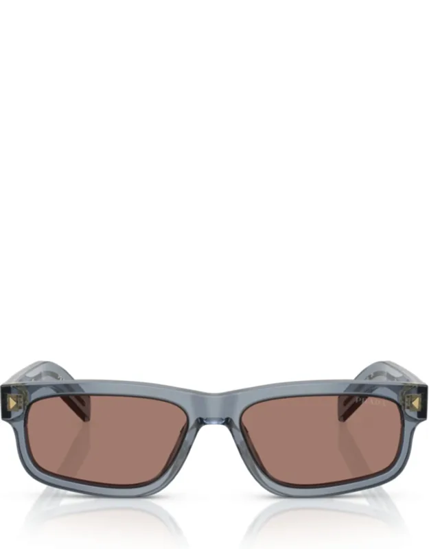 Rectangular Translucent Acetate Sunglasses