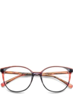Rounded Cat-eye Sunglasses With Translucent Acetate Frame