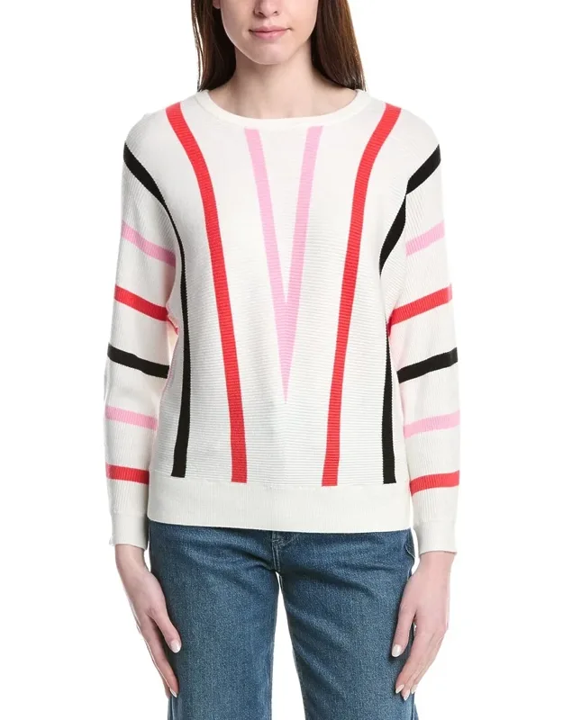 Dolman Sleeve Rib Pullover