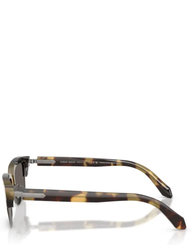 Classic Clubmaster Sunglasses With Tortoiseshell Acetate Frame