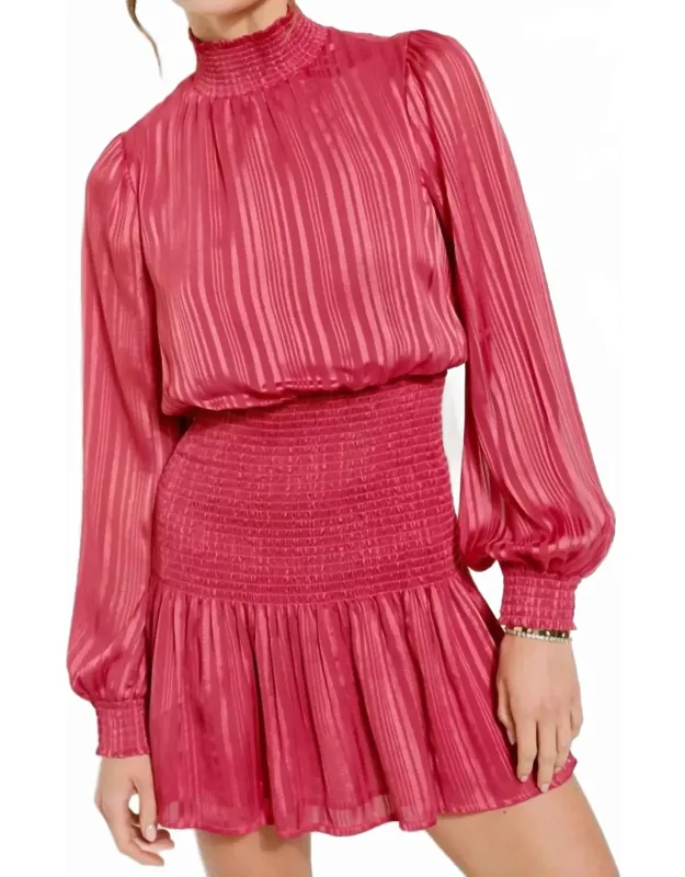 Lurex Stripe Mini Dress