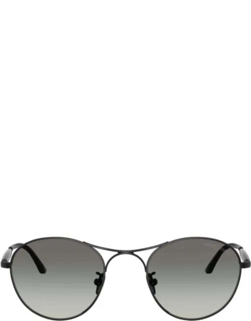 Round Gradient Lens Sunglasses With Double Bridge Design