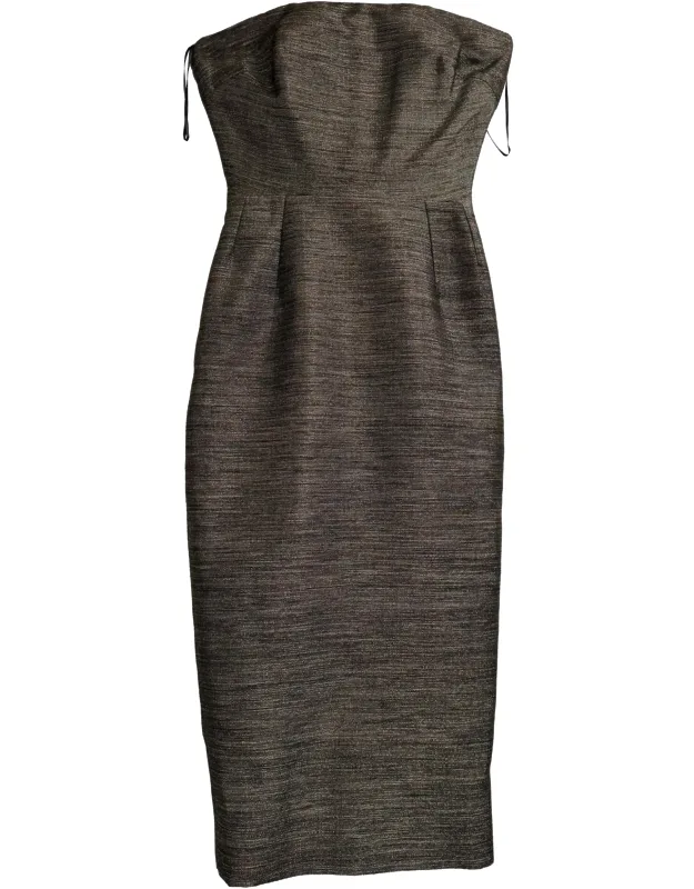 Strapless Midi Dress