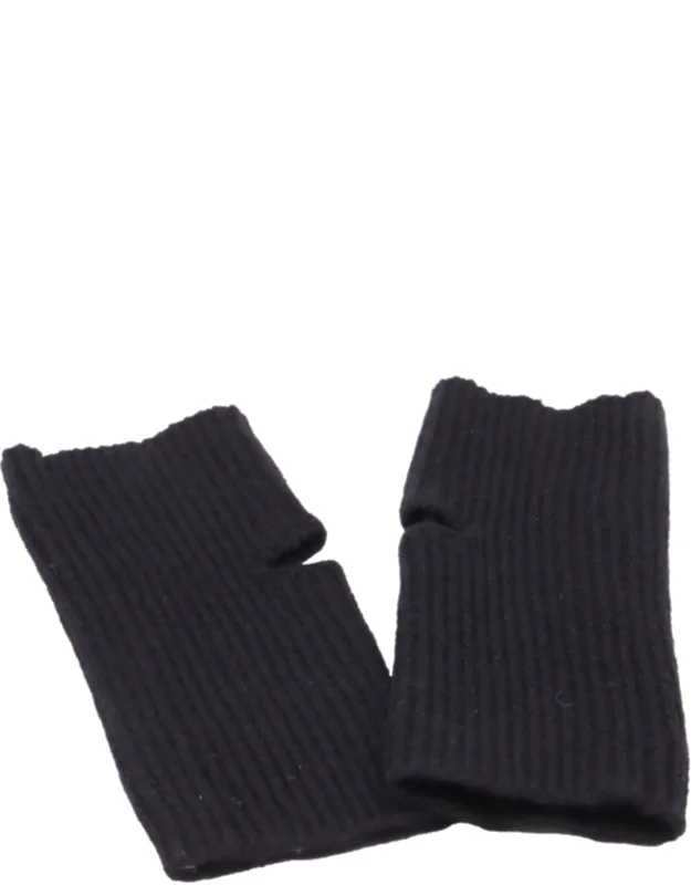 Ribbed-knit Finger Gloves