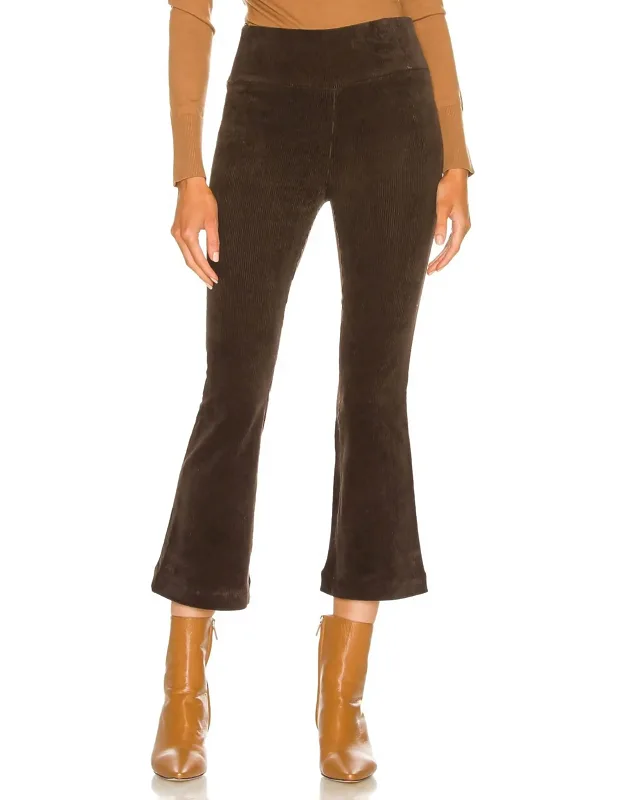 Crop Flare Corduroy Pants