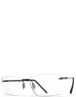 Aero Loop Rimless Rectangular Sunglasses With Adjustable Nose Pads