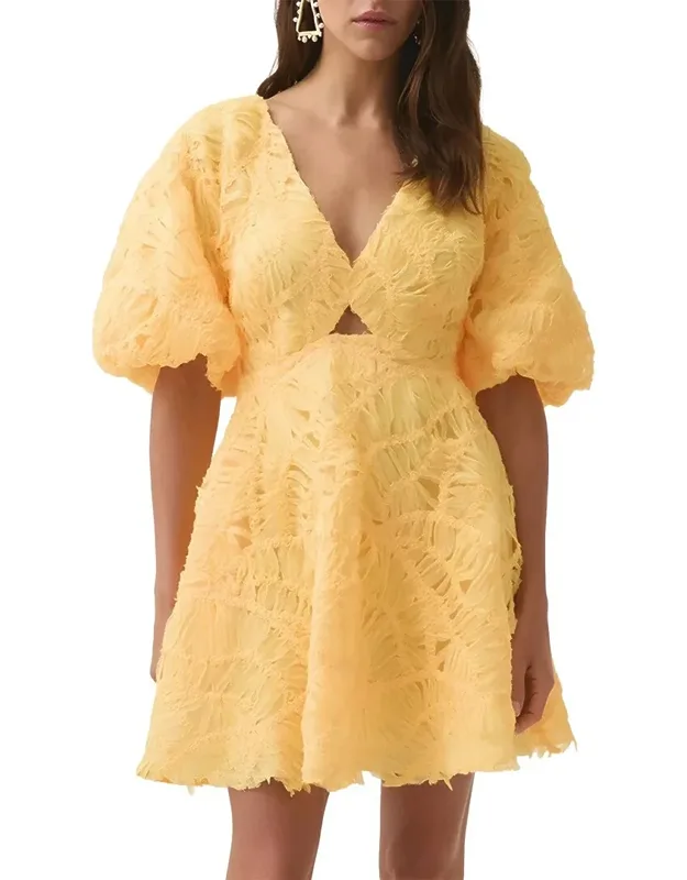 Solid Mini Dress