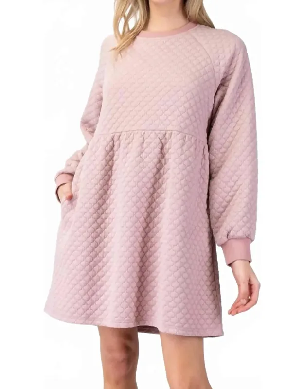 Textured Babydoll Dress