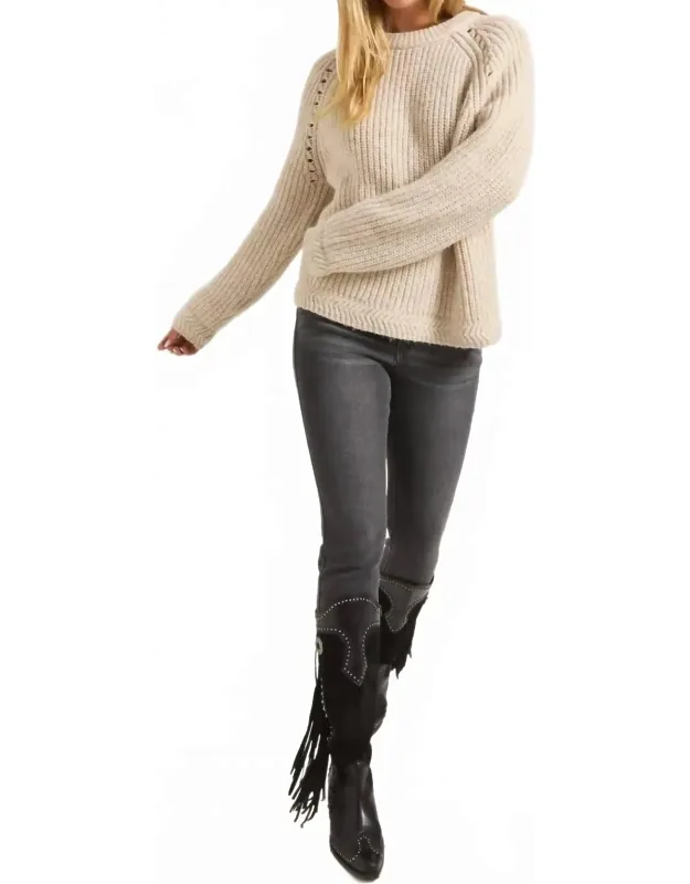 Fisherman Long Sleeve Raglan Sweater
