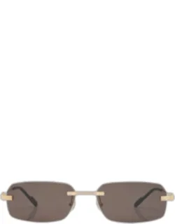 Rimless Metal Rectangle Sunglasses