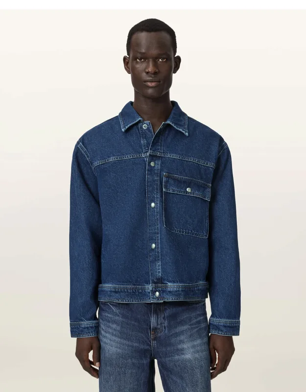 Long Sleeve Boxy Denim Jacket