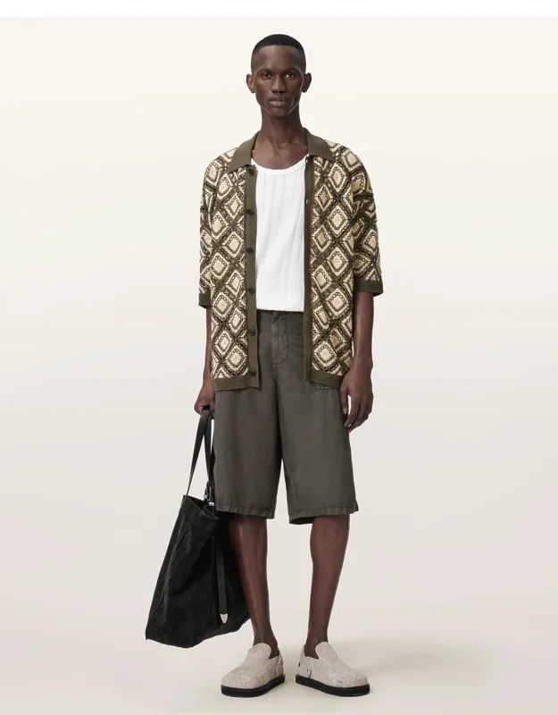 Morena Short Sleeve Collared Cardigan