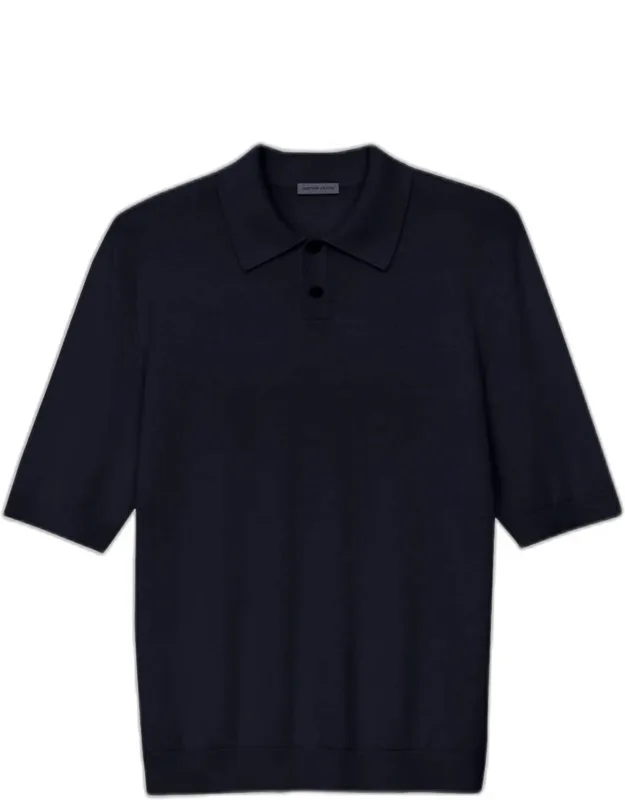 Cashmere And Silk Knit Polo Shirt