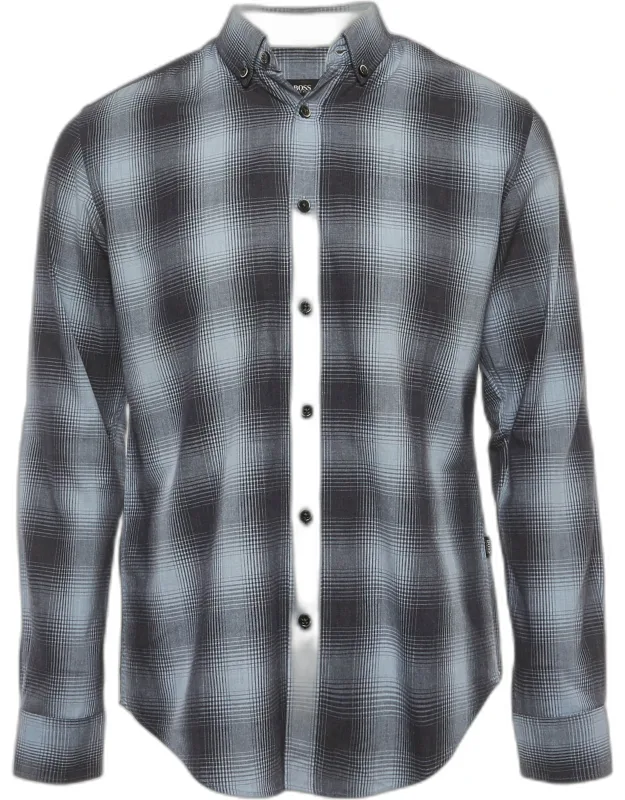 Plaid Cotton Slim Fit Shirt