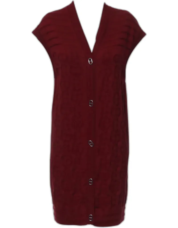 Sleeveless Button Up Dress With Chaine D' Ancre Buttons