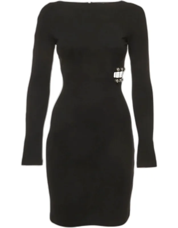 Stretch Knit Cut Out Mini Dress