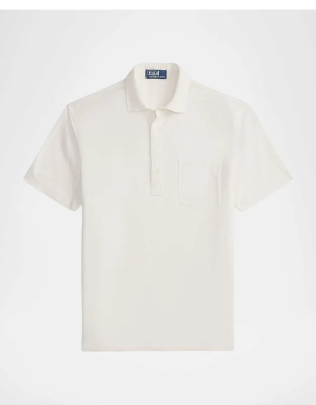 Linen Pique Knit Polo Shirt