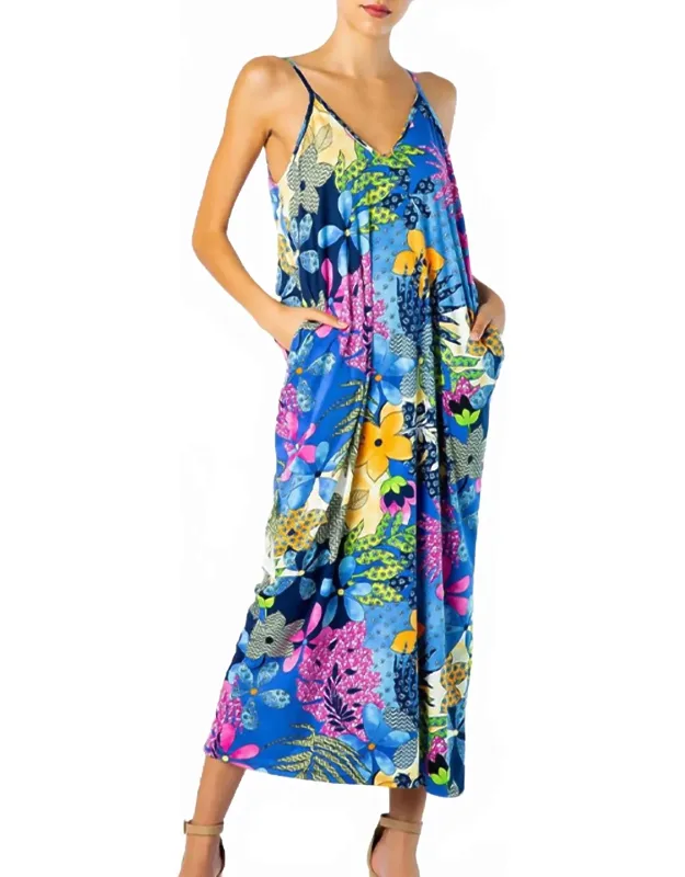 Floral-print Stretch-modal Jersey Maxi Dress