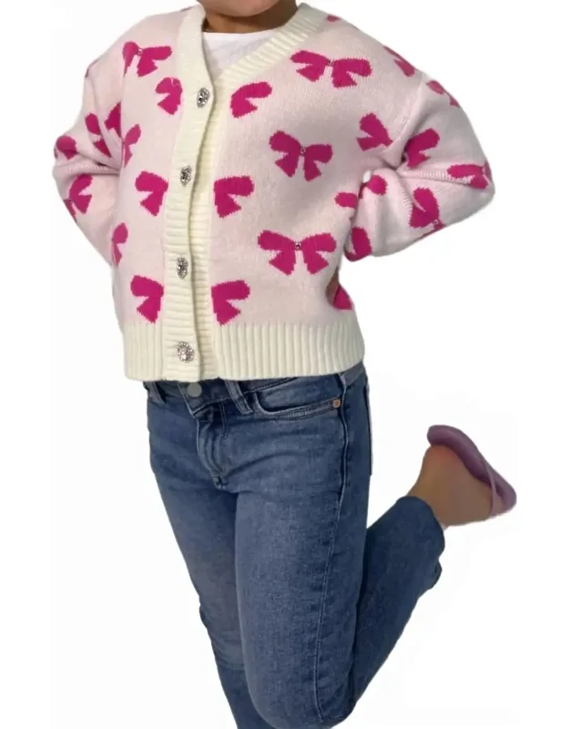 Bow Cardigan Top