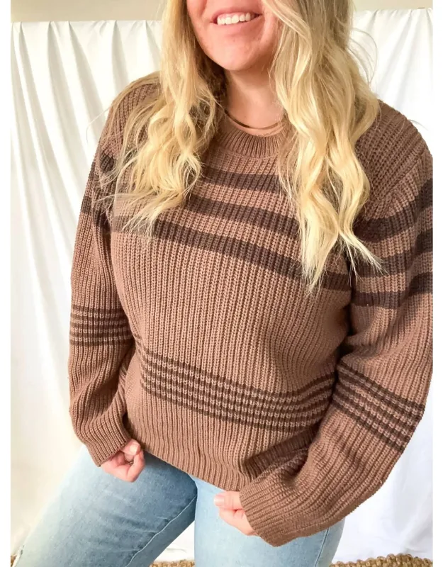 Striped Knit Sweater