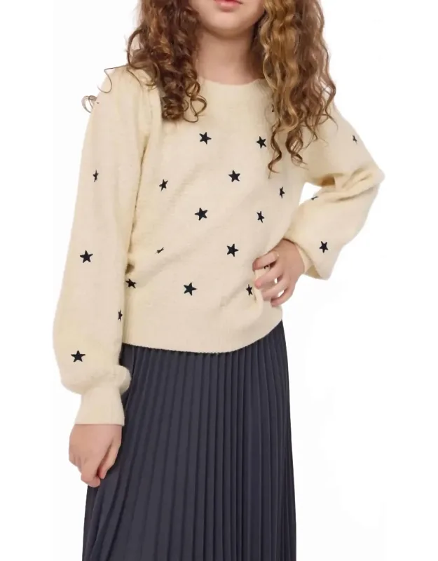 Star Embroidered Sweater