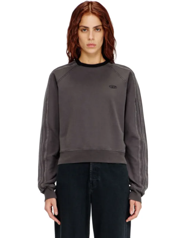 Sweatshirt With Bands And Oval D Embroidery
