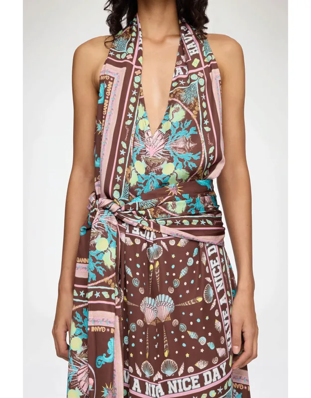 Printed Twill Dress