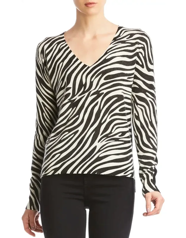 Zebra Print Sweater