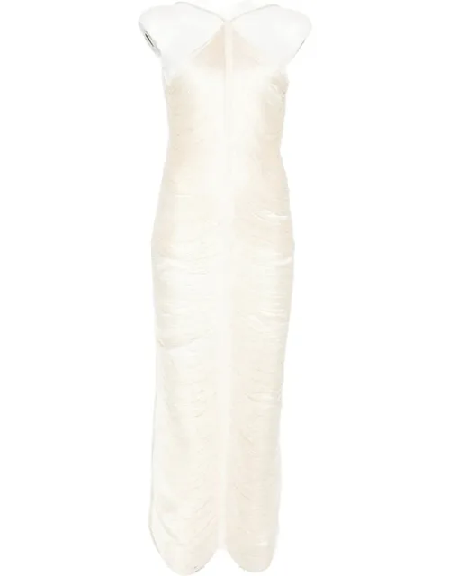 Jade Fringed Halterneck Dress