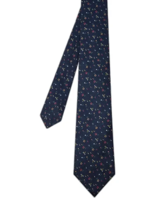 Flowers And Bees Silk Tie