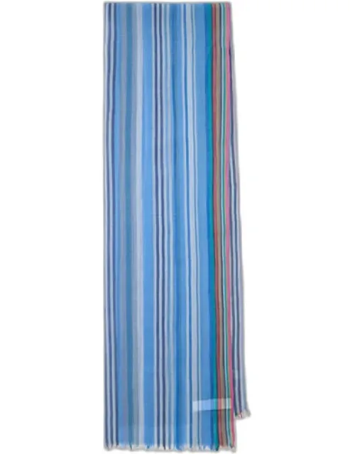 Cotton 'multistripe' Scarf