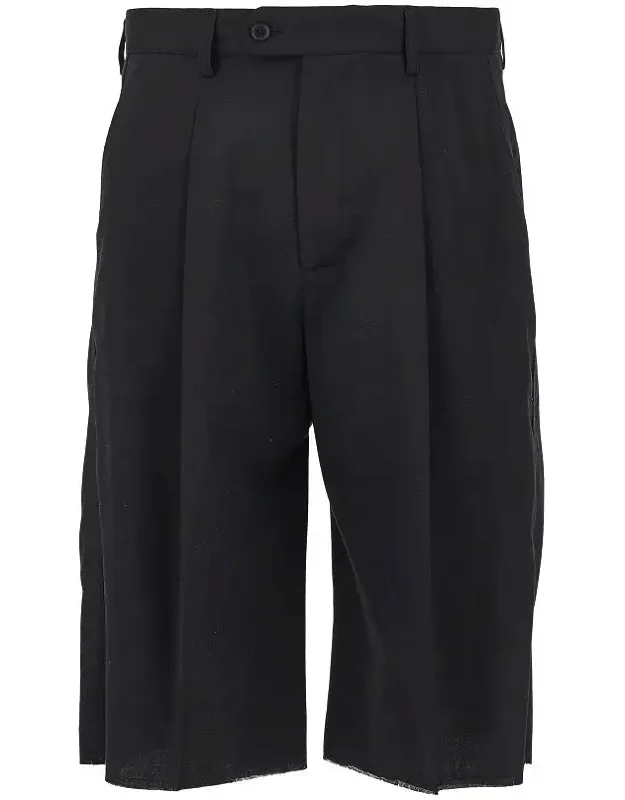 Tailored Shorts With Satin Ribbon