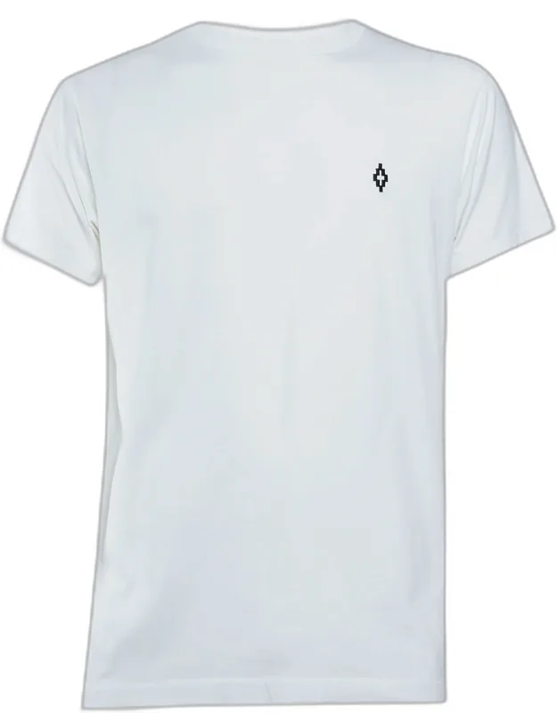 Cotton Logo Embroidered Crew Neck T-shirt