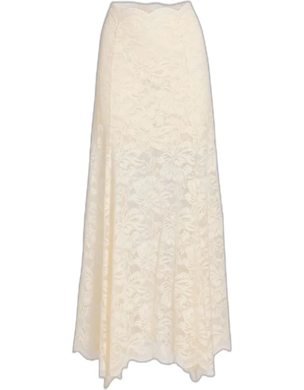 Lace A-line Maxi Skirt