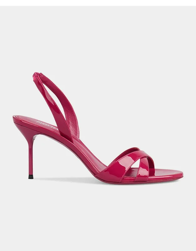 Lidia Patent Leather Slingback Sandals