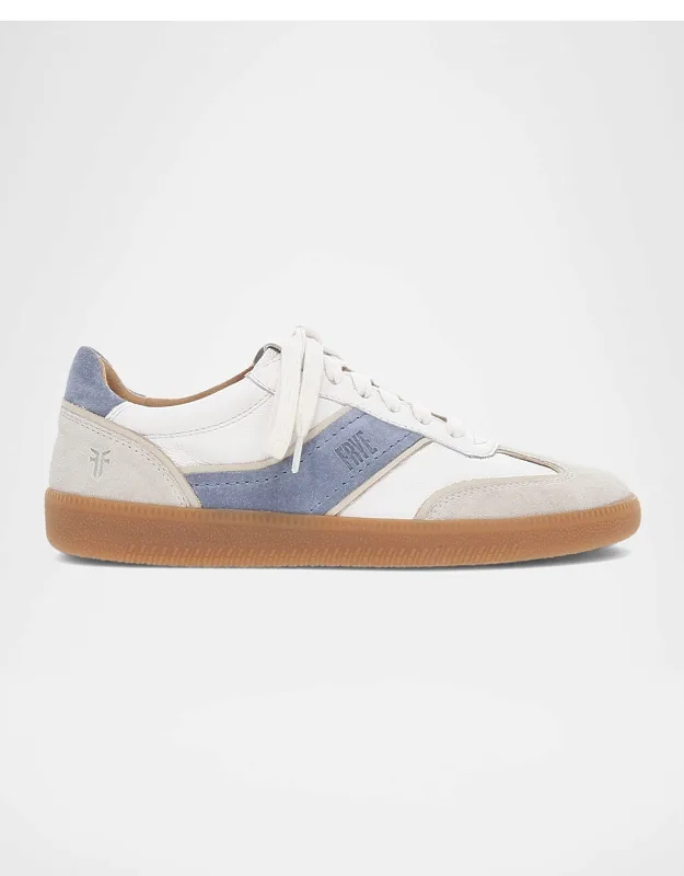 Mixed Leather Low-top Sneakers