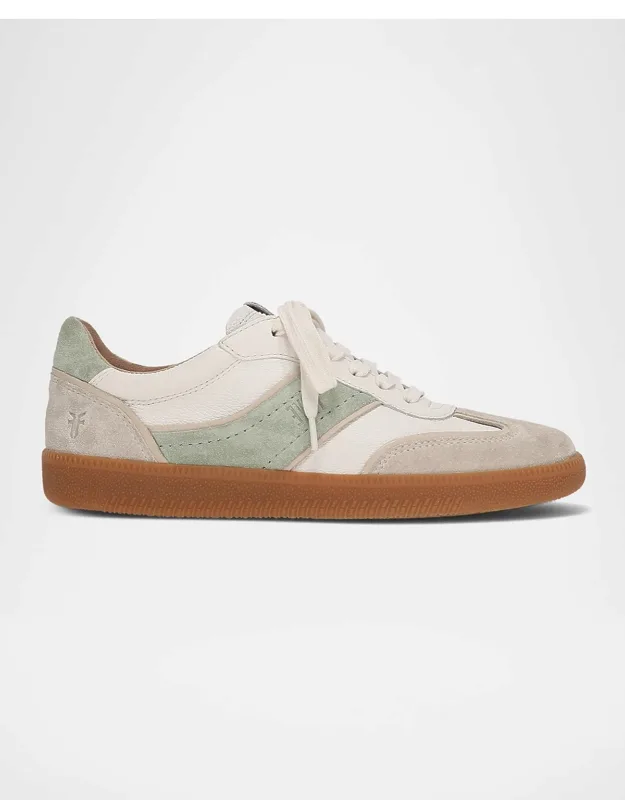 Mixed Leather Low-top Sneakers