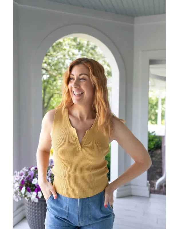 Timeless Ribbed Sweater Tank Top