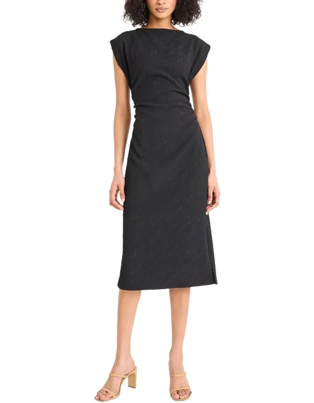 Midi Dress - Center Back Zipper, 100% Polyester