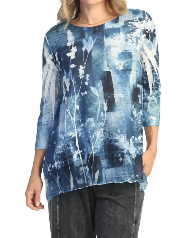 Chiffon Hem Tunic Top