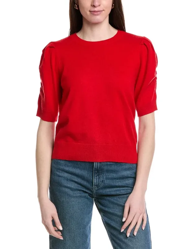 Frankie Puff Sleeve Wool & Cashmere-blend Sweater