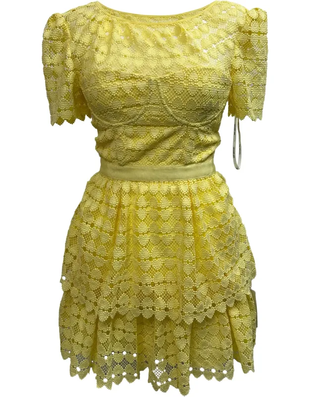Heart-lace Mini Dress