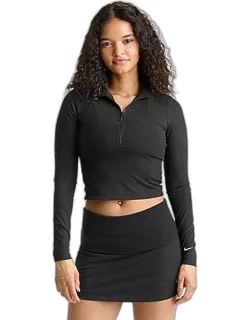 Sportswear Chill Knit Quarter-zip Long-sleeve Ribbed Top