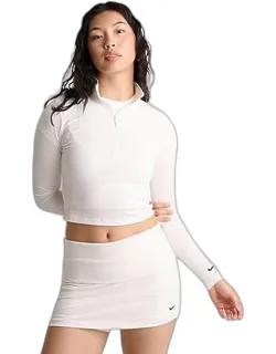 Sportswear Chill Knit Quarter-zip Long-sleeve Ribbed Top