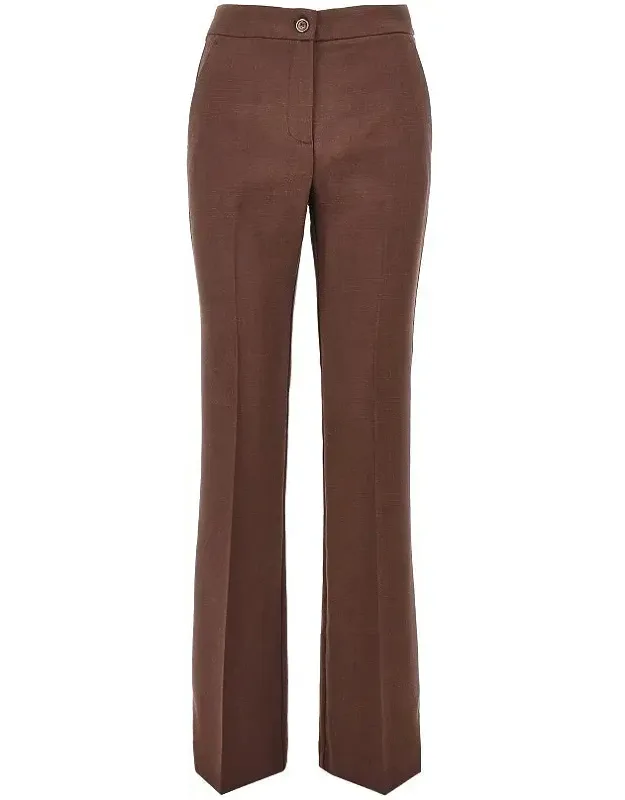 Stretch Viscose-blend Flared Pants