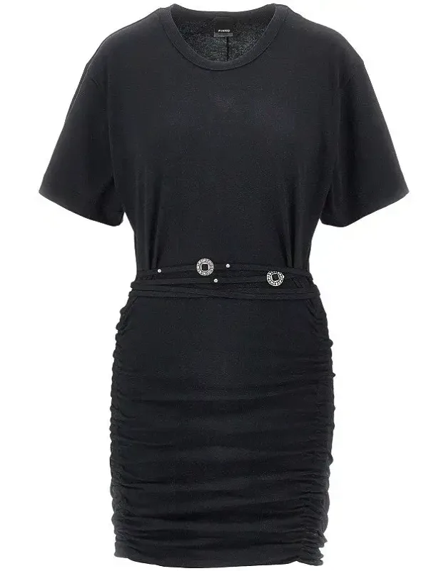 Jersey Mini Dress With Belt